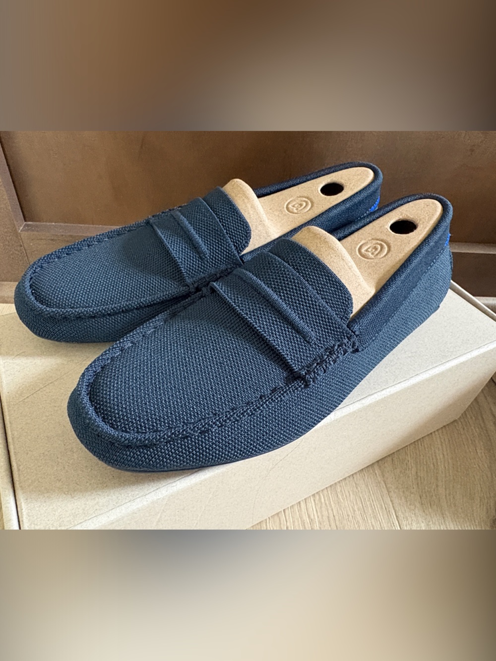 Rothy’s - Wonena Navy Canvas Penny Loafers - Brand New - 7.5